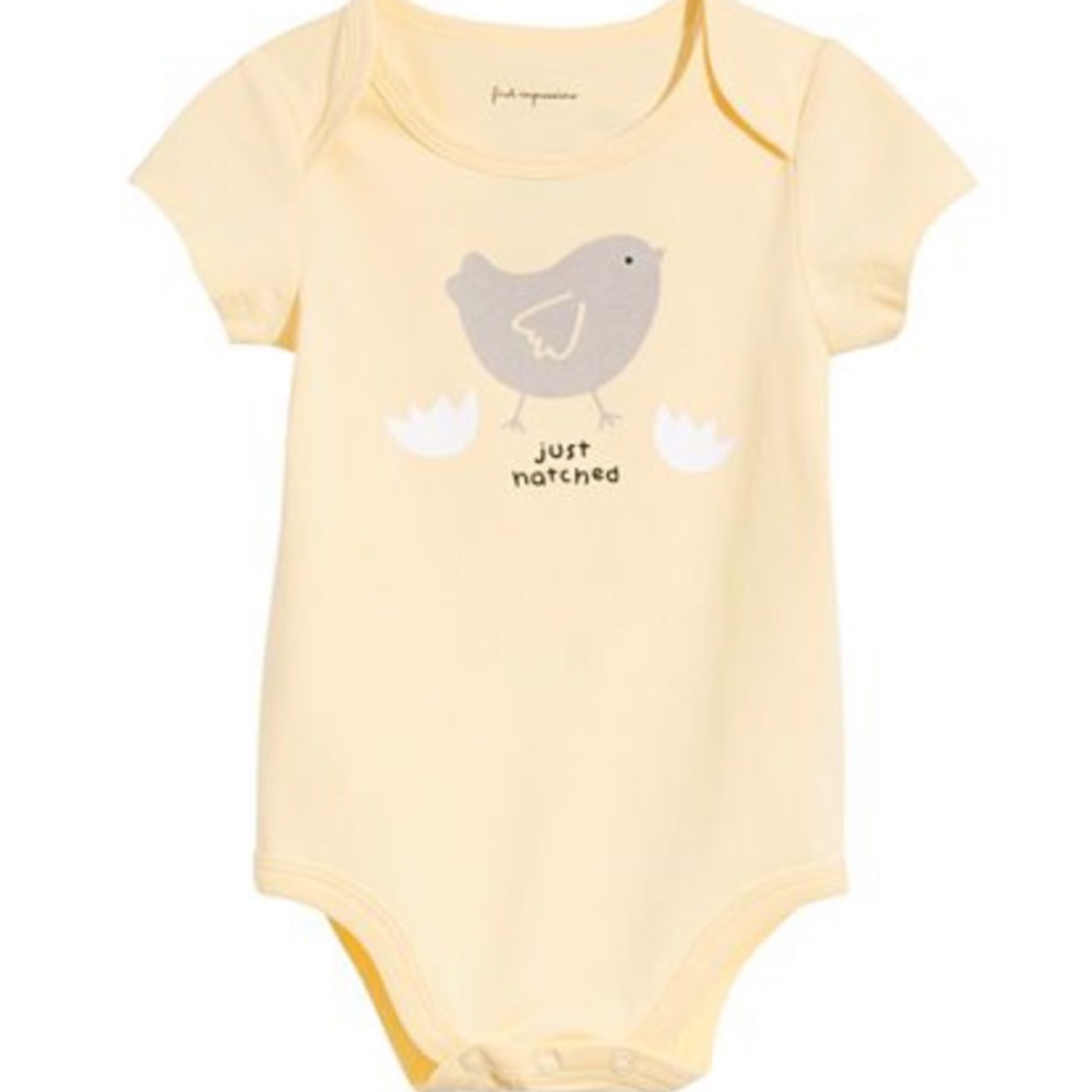 NWOT First Impressions Just Hatched Onesie